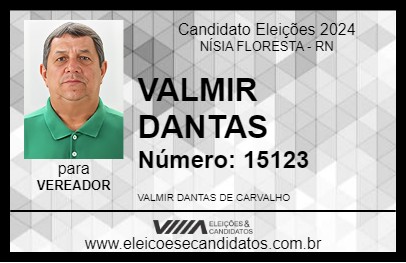 Candidato VALMIR DANTAS 2024 - NÍSIA FLORESTA - Eleições