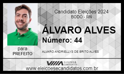 Candidato ÁLVARO ALVES 2024 - BODÓ - Eleições