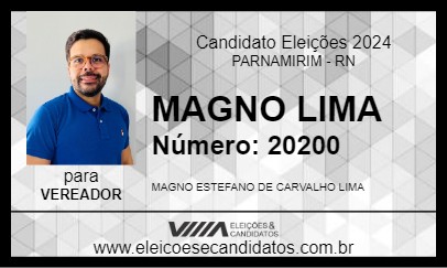 Candidato MAGNO LIMA 2024 - PARNAMIRIM - Eleições