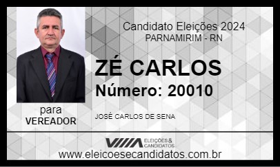 Candidato ZÉ CARLOS 2024 - PARNAMIRIM - Eleições