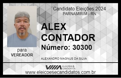 Candidato ALEX CONTADOR 2024 - PARNAMIRIM - Eleições