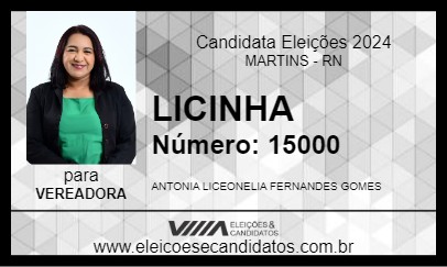 Candidato LICINHA 2024 - MARTINS - Eleições