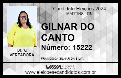 Candidato GILNAR DO CANTO 2024 - MARTINS - Eleições