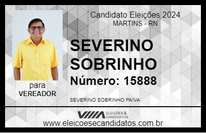 Candidato SEVERINO SOBRINHO 2024 - MARTINS - Eleições