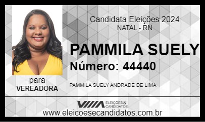 Candidato PAMMILA SUELY 2024 - NATAL - Eleições