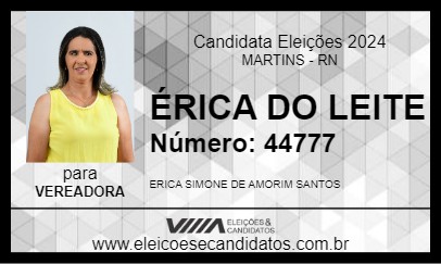 Candidato ÉRICA DO LEITE 2024 - MARTINS - Eleições