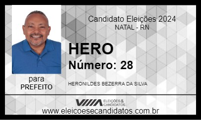 Candidato HERO 2024 - NATAL - Eleições