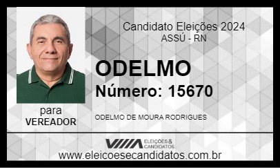 Candidato ODELMO 2024 - ASSÚ - Eleições