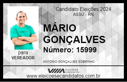 Candidato MÁRIO GONÇALVES 2024 - ASSÚ - Eleições