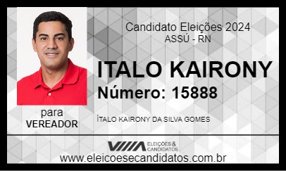 Candidato ITALO KAIRONY 2024 - ASSÚ - Eleições