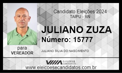 Candidato JULIANO ZUZA 2024 - TAIPU - Eleições