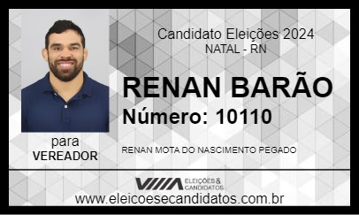 Candidato RENAN BARÃO 2024 - NATAL - Eleições