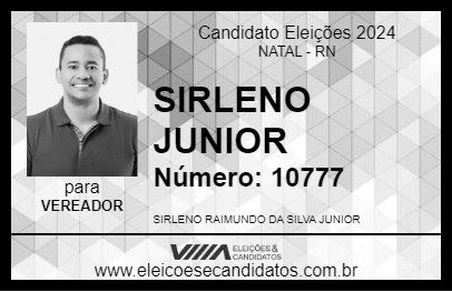 Candidato SIRLENO JUNIOR 2024 - NATAL - Eleições