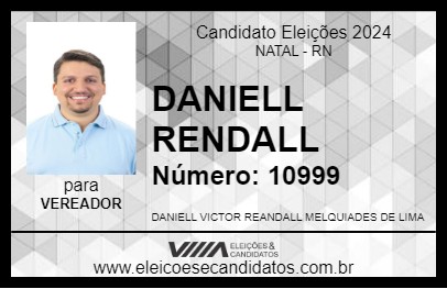 Candidato DANIELL RENDALL 2024 - NATAL - Eleições