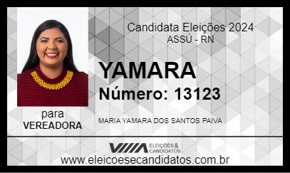 Candidato YAMARA 2024 - ASSÚ - Eleições