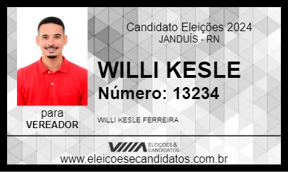 Candidato WILLI KESLE 2024 - JANDUÍS - Eleições