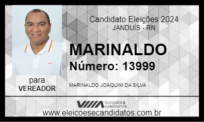 Candidato MARINALDO 2024 - JANDUÍS - Eleições