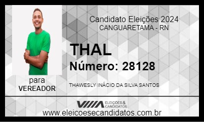 Candidato THAL 2024 - CANGUARETAMA - Eleições