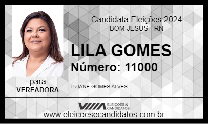 Candidato LILA GOMES 2024 - BOM JESUS - Eleições