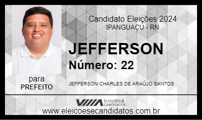 Candidato JEFFERSON 2024 - IPANGUAÇU - Eleições