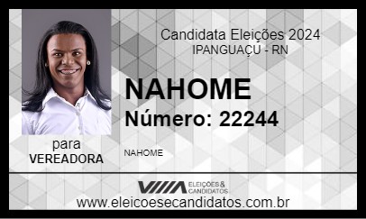 Candidato NAHOME 2024 - IPANGUAÇU - Eleições