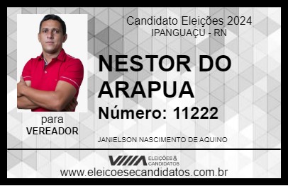 Candidato NESTOR DO ARAPUA 2024 - IPANGUAÇU - Eleições