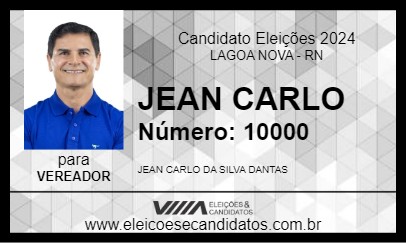 Candidato JEAN CARLO 2024 - LAGOA NOVA - Eleições