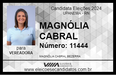 Candidato MAGNÓLIA CABRAL 2024 - UPANEMA - Eleições