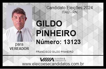 Candidato GILDO PINHEIRO 2024 - ITAÚ - Eleições