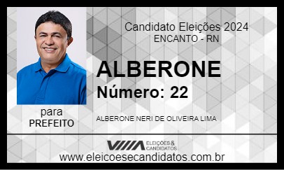 Candidato ALBERONE 2024 - ENCANTO - Eleições