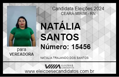 Candidato NATÁLIA SANTOS 2024 - CEARÁ-MIRIM - Eleições