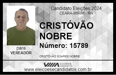 Candidato CRISTÓVÃO NOBRE 2024 - CEARÁ-MIRIM - Eleições