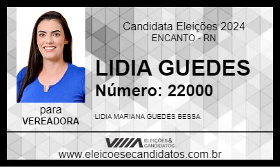 Candidato LIDIA GUEDES 2024 - ENCANTO - Eleições