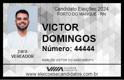 Candidato VICTOR DOMINGOS 2024 - PORTO DO MANGUE - Eleições