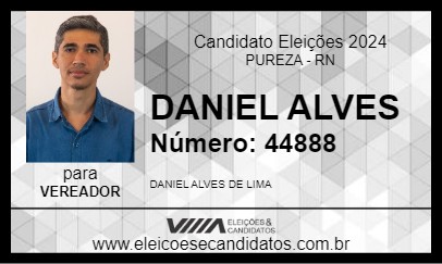 Candidato DANIEL ALVES 2024 - PUREZA - Eleições