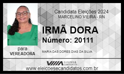 Candidato IRMÃ DORA 2024 - MARCELINO VIEIRA - Eleições