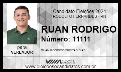 Candidato RUAN RODRIGO 2024 - RODOLFO FERNANDES - Eleições