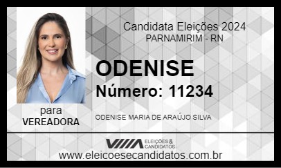 Candidato ODENISE 2024 - PARNAMIRIM - Eleições