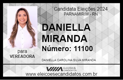 Candidato DANIELLA MIRANDA 2024 - PARNAMIRIM - Eleições