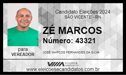 Candidato ZÉ MARCOS 2024 - SÃO VICENTE - Eleições