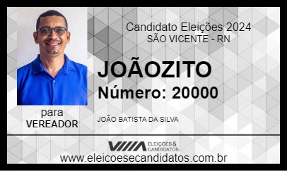 Candidato JOÃOZITO 2024 - SÃO VICENTE - Eleições