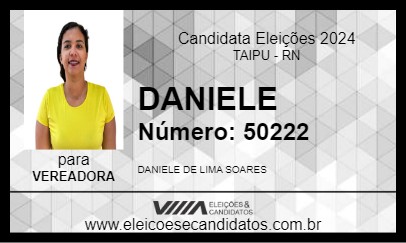 Candidato DANIELE 2024 - TAIPU - Eleições