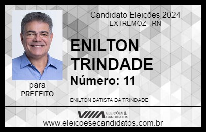 Candidato ENILTON TRINDADE 2024 - EXTREMOZ - Eleições