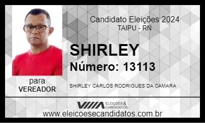 Candidato SHIRLEY 2024 - TAIPU - Eleições