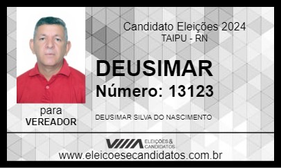 Candidato DEUSIMAR 2024 - TAIPU - Eleições