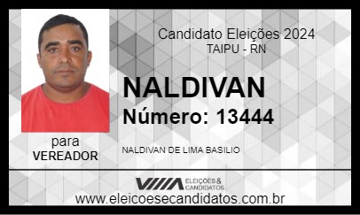 Candidato NALDIVAN 2024 - TAIPU - Eleições