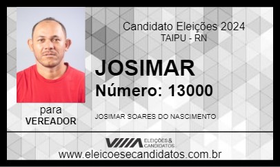 Candidato JOSIMAR 2024 - TAIPU - Eleições