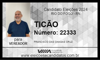 Candidato TICÃO 2024 - RIO DO FOGO - Eleições