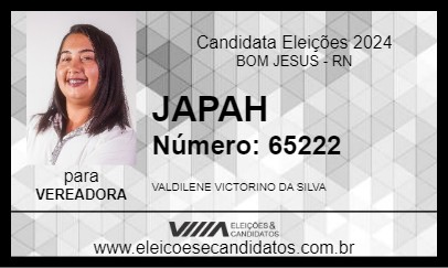 Candidato JAPAH 2024 - BOM JESUS - Eleições