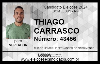 Candidato THIAGO CARRASCO 2024 - BOM JESUS - Eleições